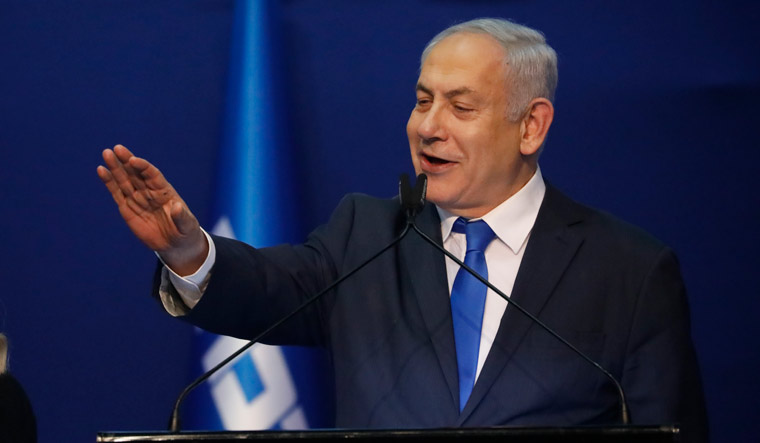 Benjamin Netanyahu claims victory in Israel’s third election in a year