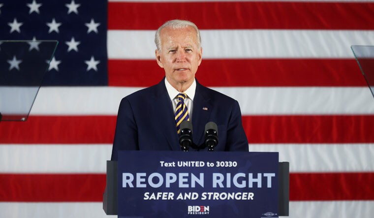 Joe Biden at a campaign event in Darby, Pennsylvania | Reuters