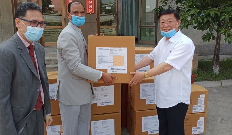 The medical assistance is under the aegis of World Health Organisation's on-going anti-tuberculosis programme in the DPRK | via Twitter 