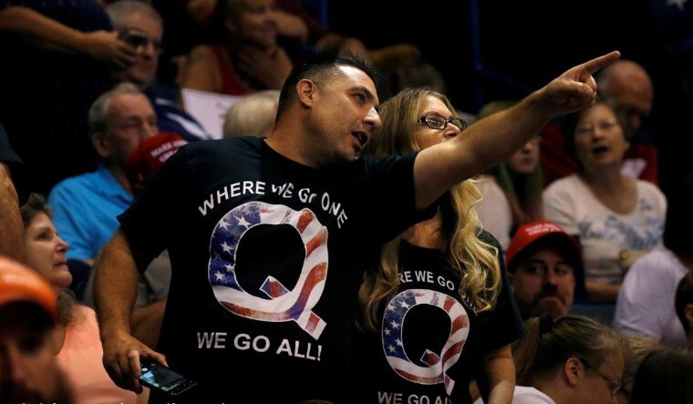 Representational image of QAnon supporters | Reuters