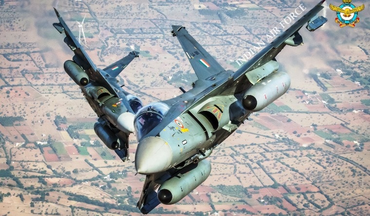 Two Tejas jets of the Indian Air Force | Twitter handle of IAF