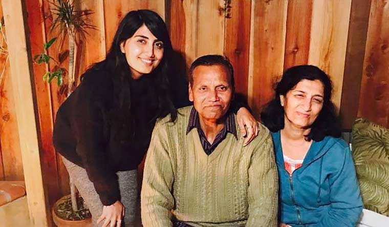 [File] Anjali Ryot with her father K.D. Ryot and mother Nirmala Ryot | PTI