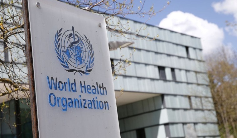 A logo is pictured outside a building of the World Health Organization (WHO) in Geneva, Switzerland | Reuters