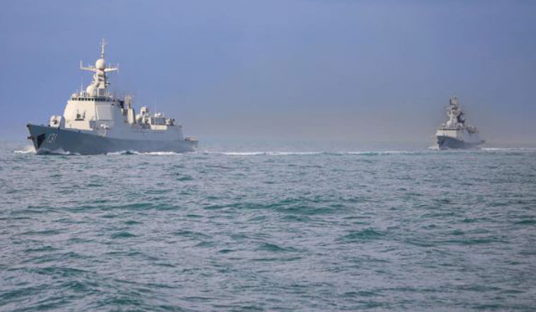 Representational image of Chinese warships | China's Ministry of National Defense