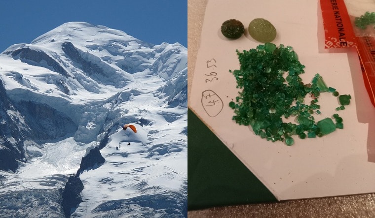 A collage showing Mont Blanc (via Wikimedia Commons) and some of the gems (Facebook account of Chamonix Town Hall) 