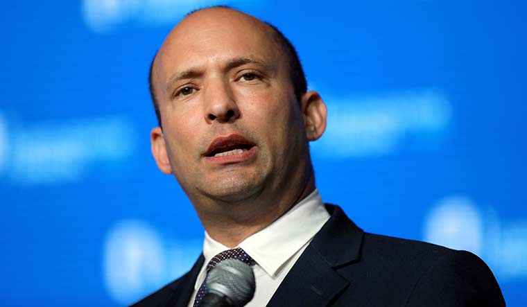 FILE PHOTO: Yamina party leader Naftali Bennett | REUTERS