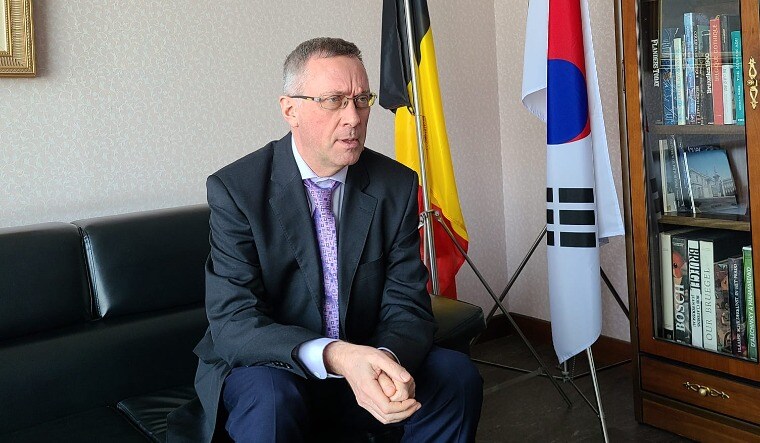 Peter Lescouhier | Facebook handle of embassy of Belgium in South Korea