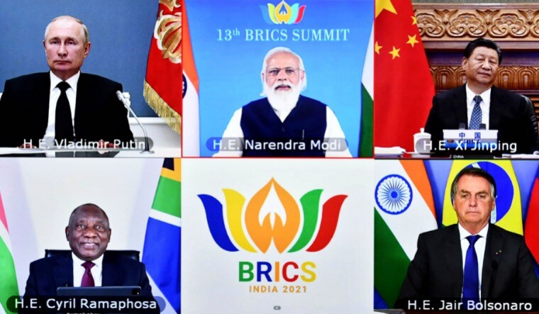 Screengrab of the BRICS summit | PIB via AP
