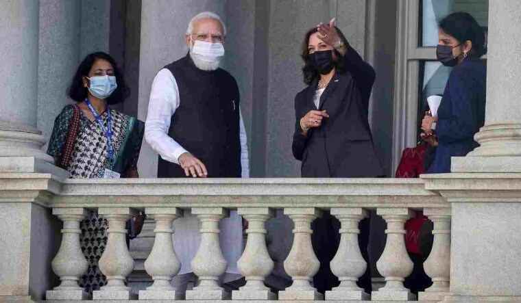 US VP Kamala Harris with India PM Narendra Modi | Reuters