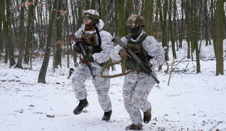 Ukrainian military exercise ap 