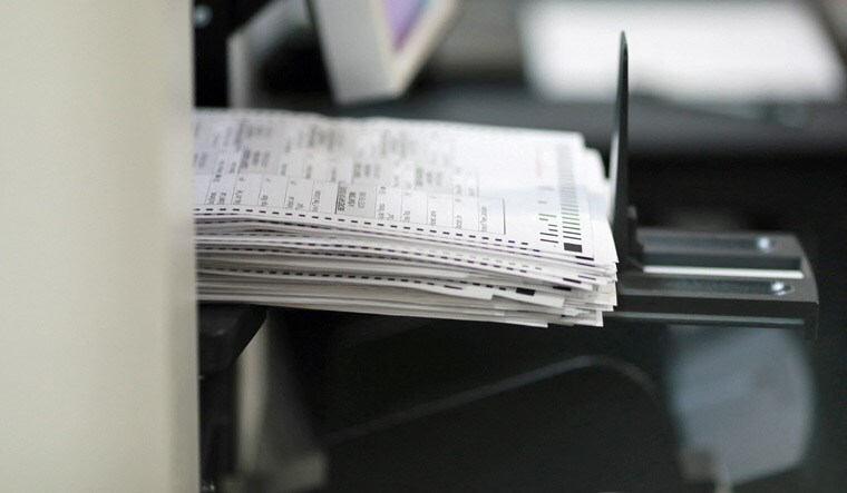 Ballots are sorted in the delayed processing at the Clark County Election Department for the Nevada midterm elections in Las Vegas, Nevada, U.S. November 9, 2022 | Reuters