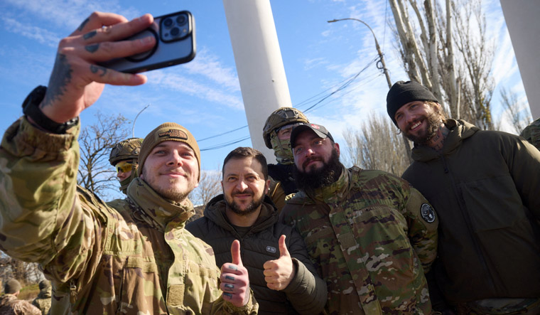 Ukraine President Zelenskyy visits liberated Kherson city - The Week