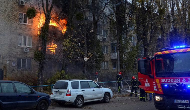 Russia airstrike on Kyiv