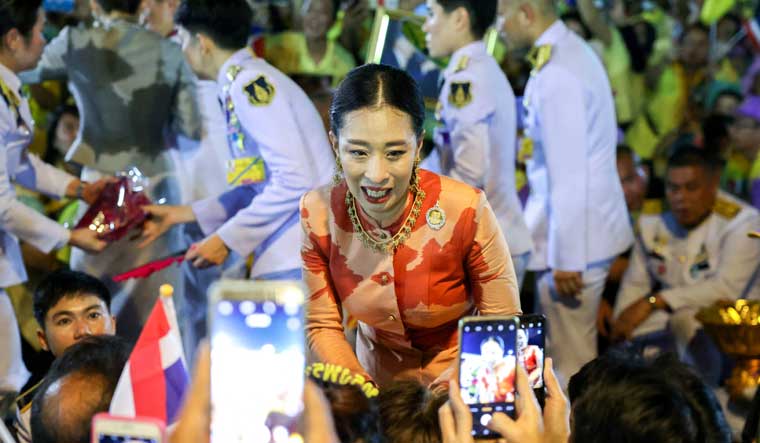 File image of Thailand's Princess Bajrakitiyabha greeting royalists at The Grand Palace in Bangkok last year | Reuters 
