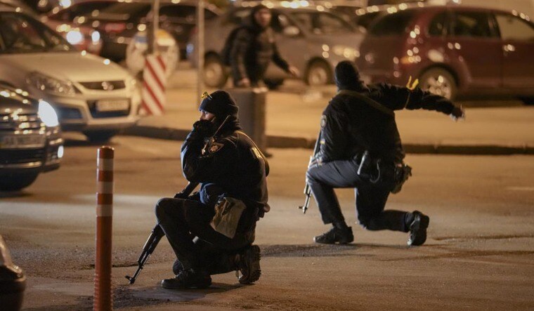 Ukrainian security personnel | AP
