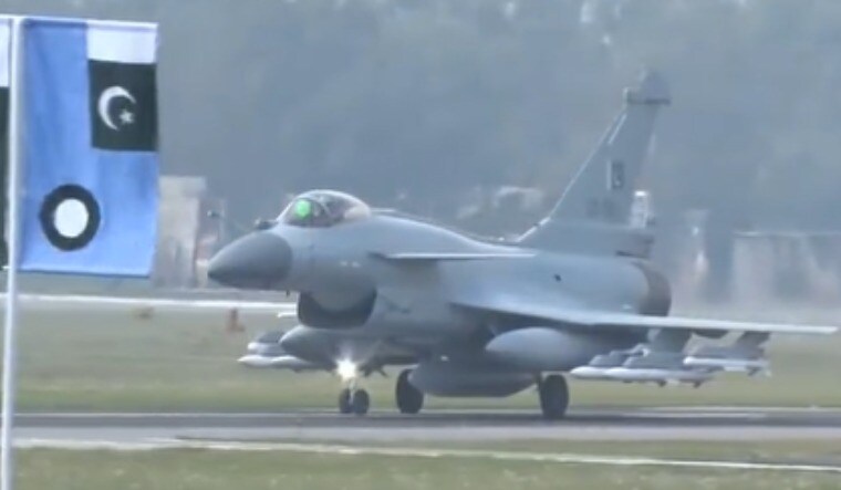 A Pakistani J-10C at the induction ceremony | Screengrab via Twitter
