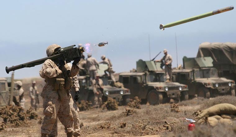 A Stinger missile being test-fired by the US Marines | Wikipedia Commons