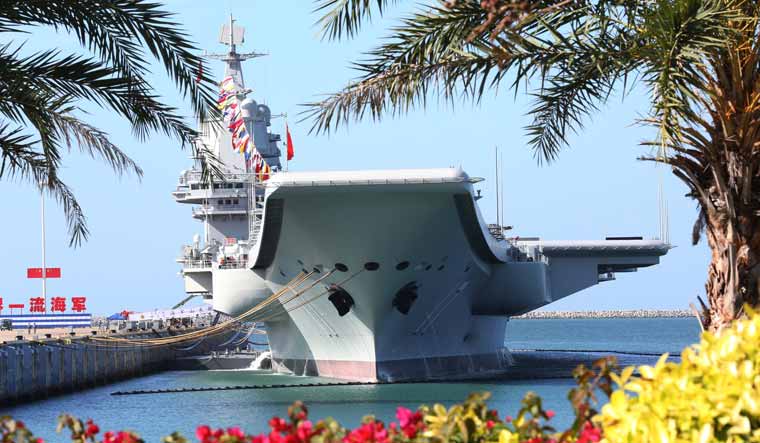 Representational image of the Chinese aircraft carrier Shandong | China's Ministry of National Defense