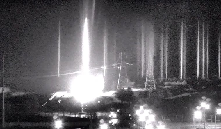 An image grab from footage obtained from a livestream from the Zaporizhzhia Nuclear Authority on March 4, 2022, shows multiple blasts at a key Ukrainian nuclear plant in Zaporizhzhia from Russian shelling | AFP