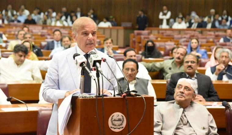 Shehbaz Sharif speaks  at the Pakistan National Assembly | Reuters