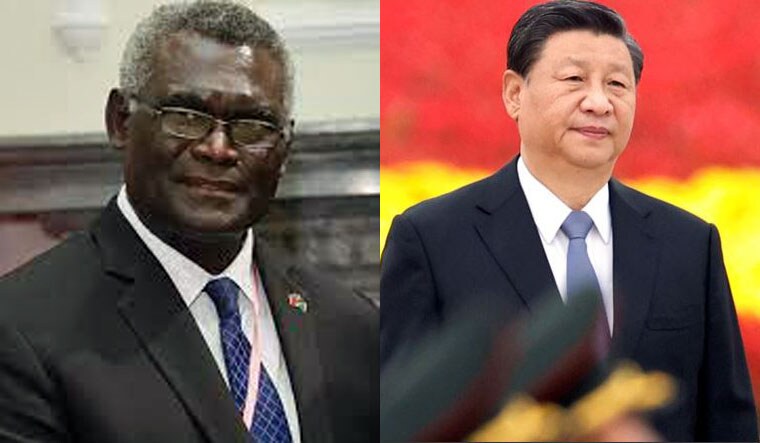 Manasseh Sogavare | Wikimedia Commons; Xi Jinping | Reuters