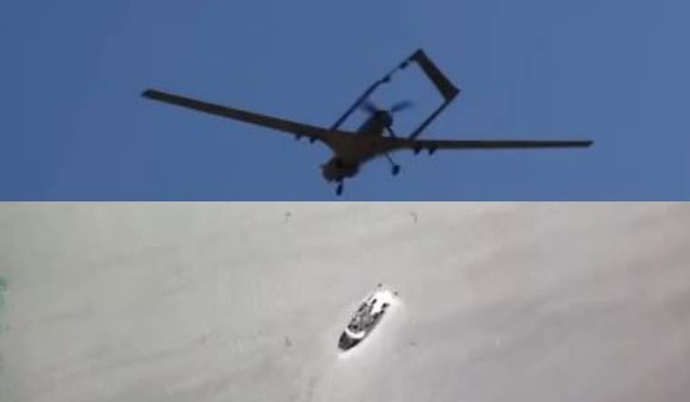 Screenshots from the footage shared by Ukraine's armed forces 
