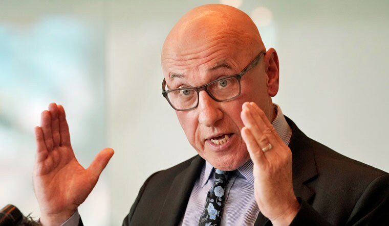 Tom Andrews, the U.N. special rapporteur speaks during a press conference at a hotel in Kuala Lumpur, Malaysia, Thursday, June 23, 2022 | AP
