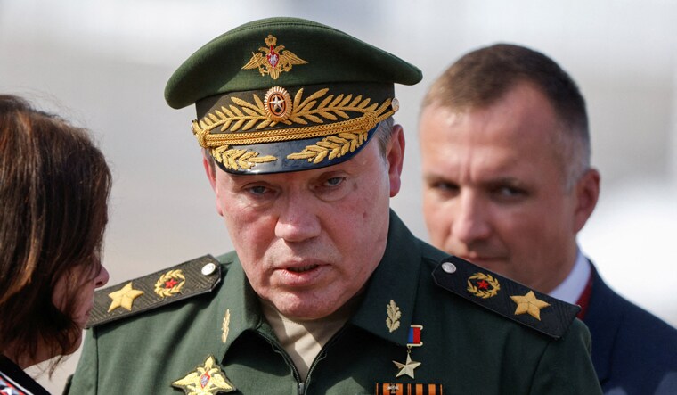 FILE PHOTO: Chief of the General Staff of Russian Armed Forces Valery Gerasimov attends the international military-technical forum Army-2022 at Patriot Congress and Exhibition Centre in the Moscow region, Russia August 15, 2022. REUTERS/Maxim Shemetov/File Photo