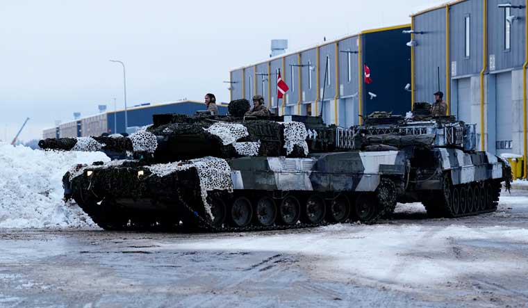 Russia Ukraine War Leopard tanks