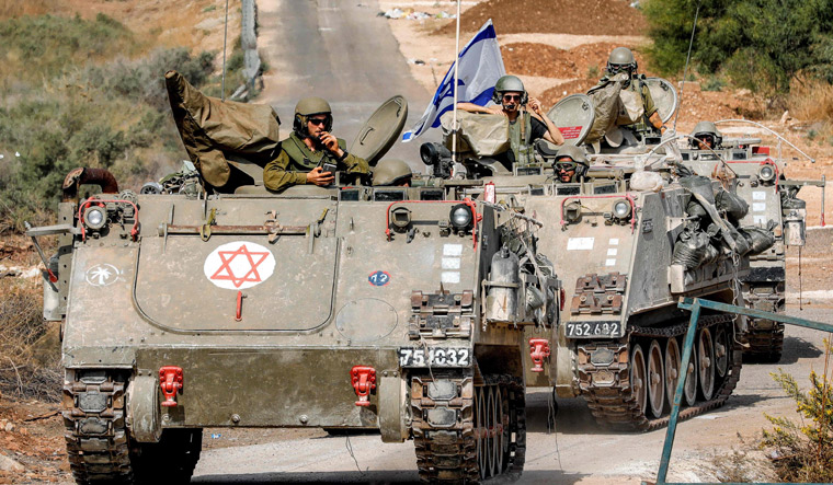 Israel-troops-along-Gaza-border-afp