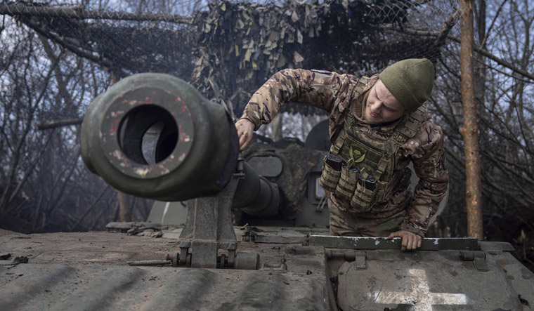 Ukraine forces in Bakhmut