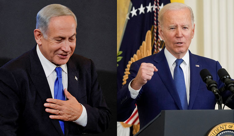 Benjamin Netanyahu and Joe Biden