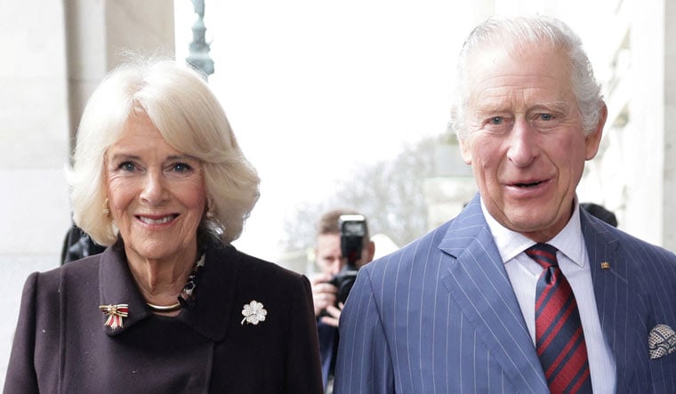 Charles III and Camilla, Queen Consort arrive at the Reichstag Building on March 30, 2023 in Berlin, Germany | Reuters