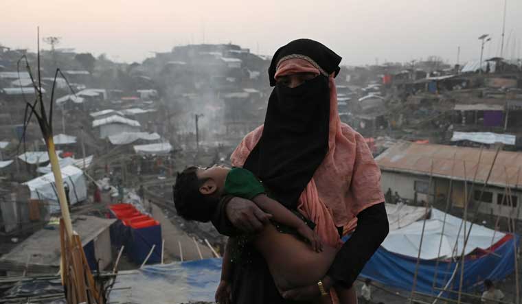 Rohingyaa camp fire | Salil Bera