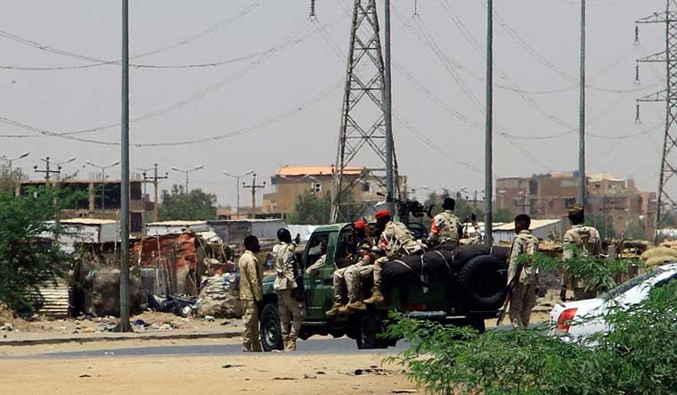 Army soldiers deployed in Khartoum on April 15, 2023, amid reported clashes in the city | AFP  