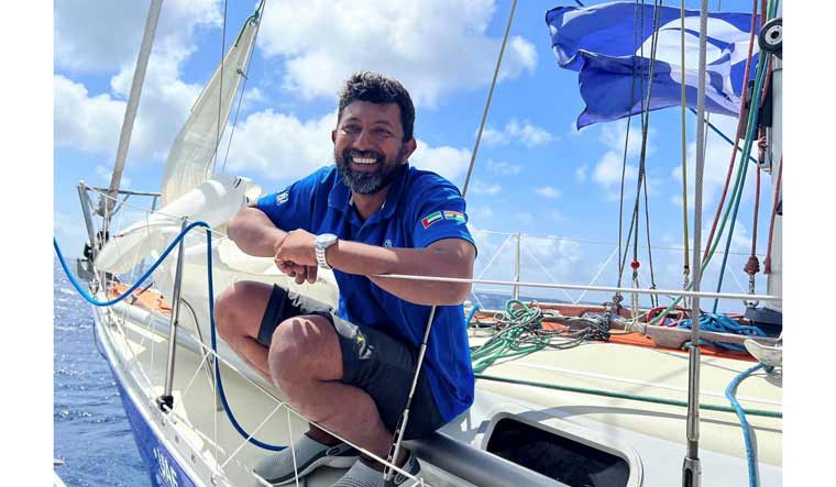 Abhilash Tomy set out from the French port of Les Sables d'Olonne on September 4, 2022 | Golden Globe Race 2022