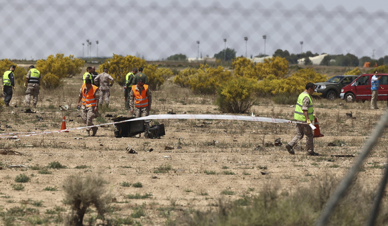 Spain Zaragoza F18 Accident