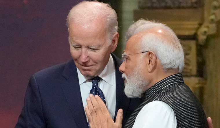 (File) U.S. President Joe Biden with Prime Minister Narendra Modi during the G20 leaders summit in Nusa Dua, Bali, Indonesia | PTI
