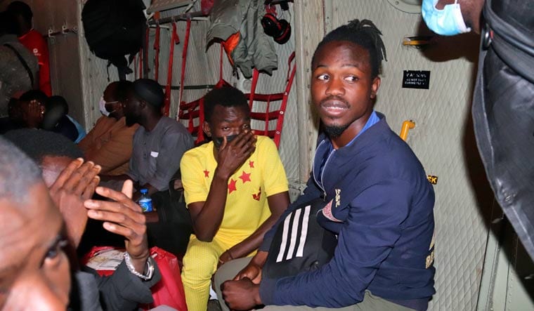 Nigerians who were evacuated from Sudan arrive at Nnamdi Azikiwe International Airport in Abuja, Nigeria, Thursday, May 4, 2023 | AP