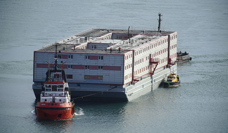 Bibby Stockholm  barge