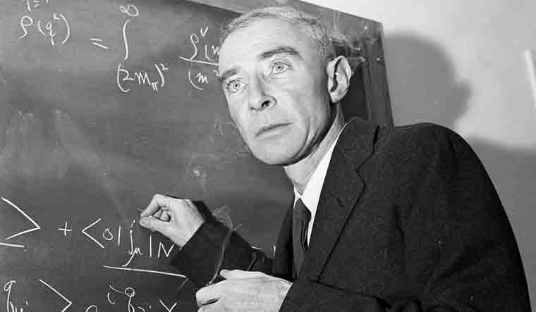 (FILE) Dr. J. Robert Oppenheimer is shown at his study at the Institute for Advanced Study, in Princeton | AP