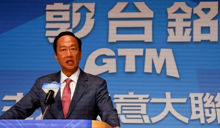 Terry Gou, Foxconn founder, announces his bid for Taiwan presidency during a press event in Taipei, Taiwan August 28, 2023 | Reuters