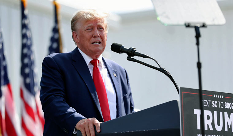 Former President Donald Trump speaks at a rally in Summerville, S.C., Monday, Sept. 25, 2023 | AP