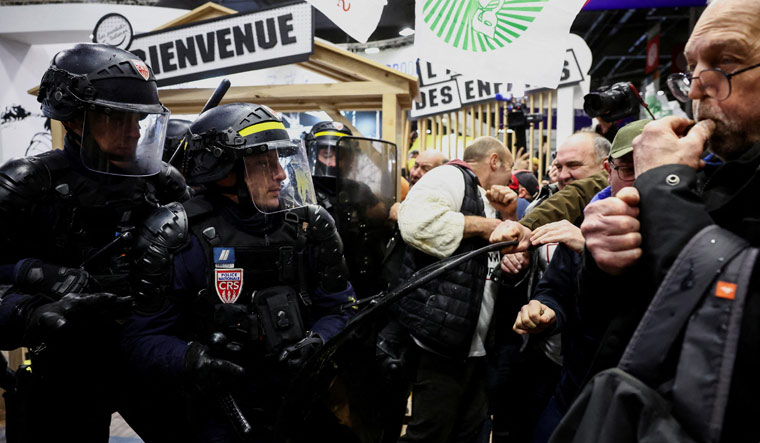French farmers protest