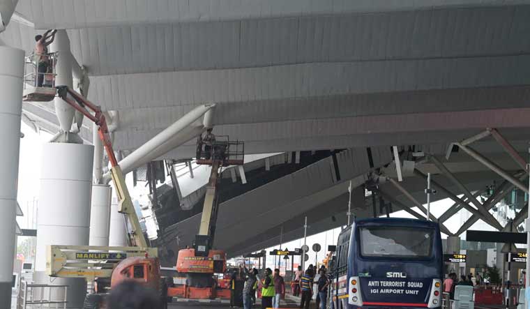 India Airport Canopy Collapse