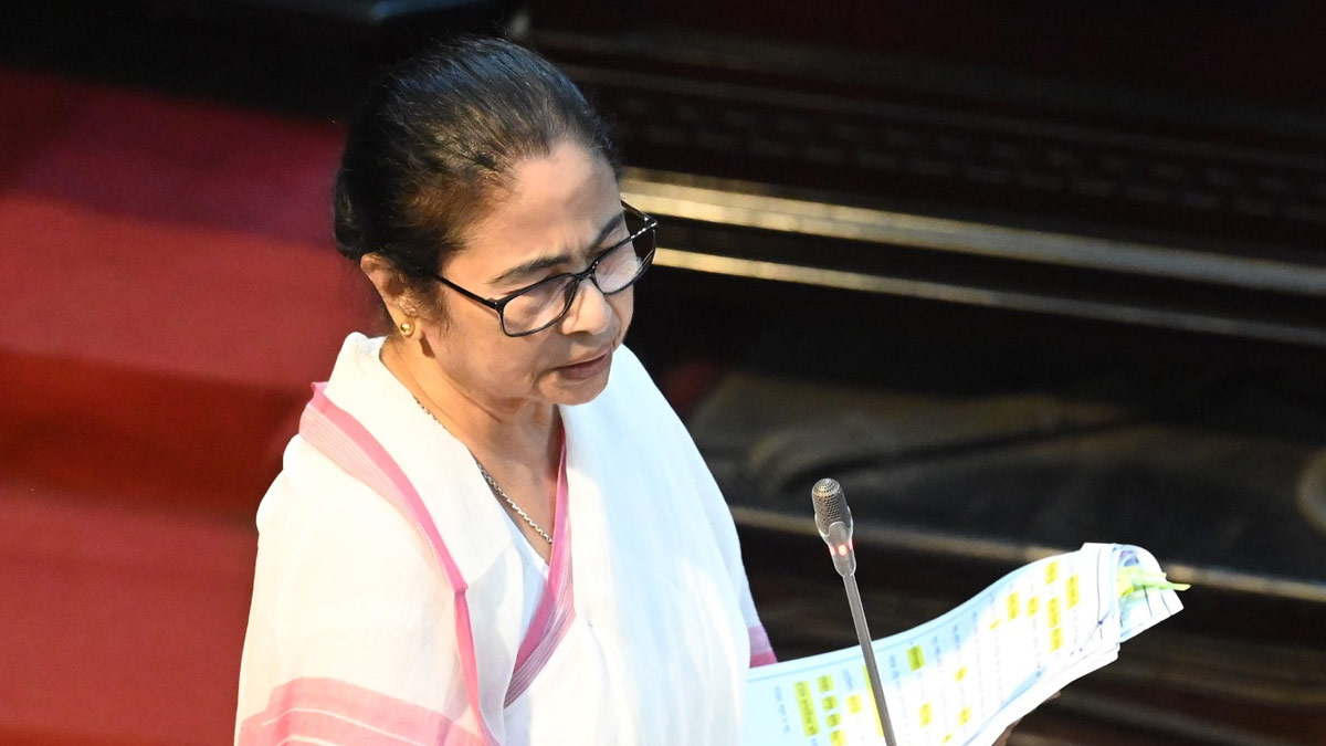 West Bengal Chief Minister Mamata Banerjee speaks during a session of the state Legislative Assembly, in Kolkata | Salil Bera