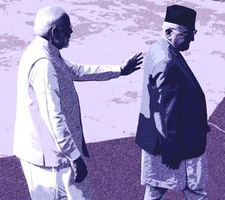 Narendra Modi and Khadga Prasad Oli