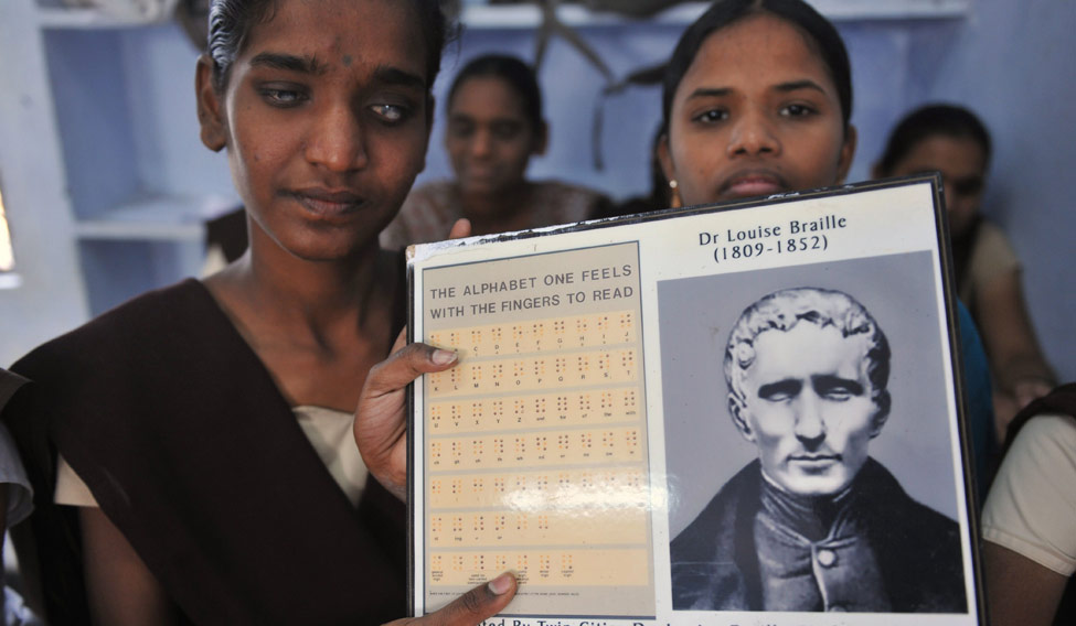 INDIA-EDUCATION-HEALTH-BRAILLE