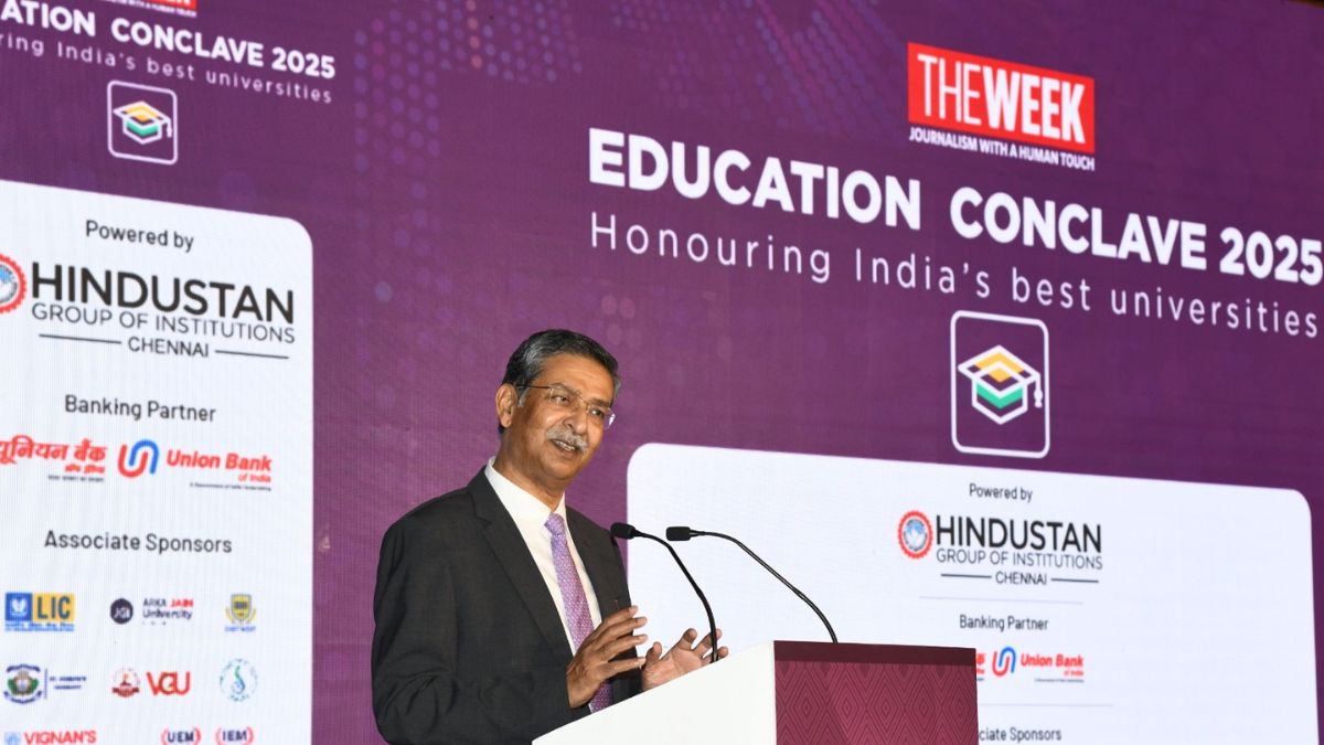 Bharat Lal, Secretary General of National Human Rights Commission, speaks on ‘Ethics and Values as a Part of Education’ at THE WEEK Education Conclave 2025 in New Delhi | Sanjay Ahlawat