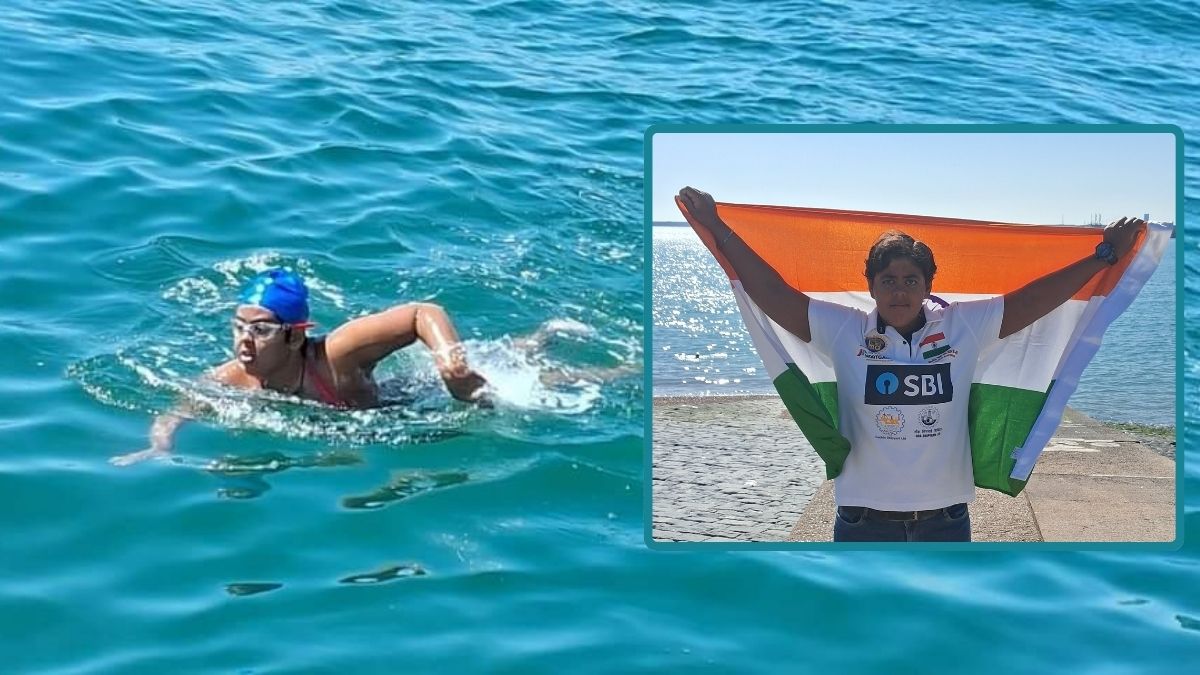 Jiya Rai crosses English Channel